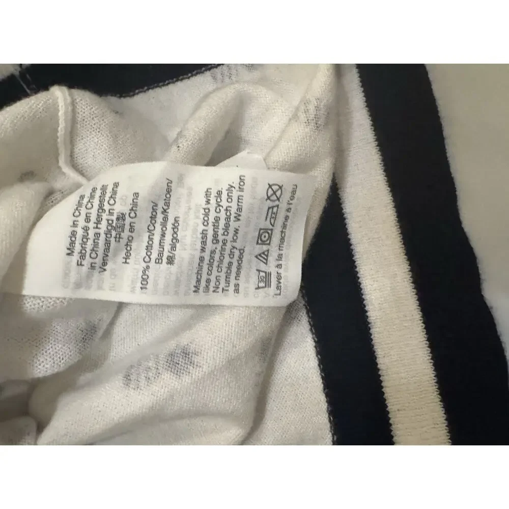 J. CREW Cotton Women’s XS Crew Neck Sweater Pineapple Print Prep Golf Cruise - Picture 9 of 9